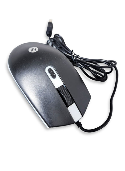 HP Wired Mouse Gaming 4 Button ,7 Color LED , 1600DPi - BLack M180