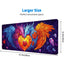 Colorful Dragon Gaming Mouse Pad Colorful Cartoon Angel Demon Heart Mousepad Large Gaming Mouse Pad Laptop Keyboard Mat 