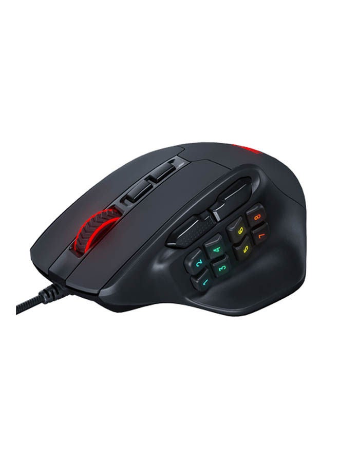 ماوس جيمنج Redragon M811-RGB Aatrox لألعاب MMO أسود