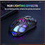 DM02 Tri-Mode RGB Gaming Mouse with 2.4GHz Wireless, Bluetooth & Wired Connectivity, Lightweight Honeycomb Shell Design,