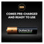 Duracell Rechargeable AAA Battery, 900mAh, Pack of 4 Long lasting per charge