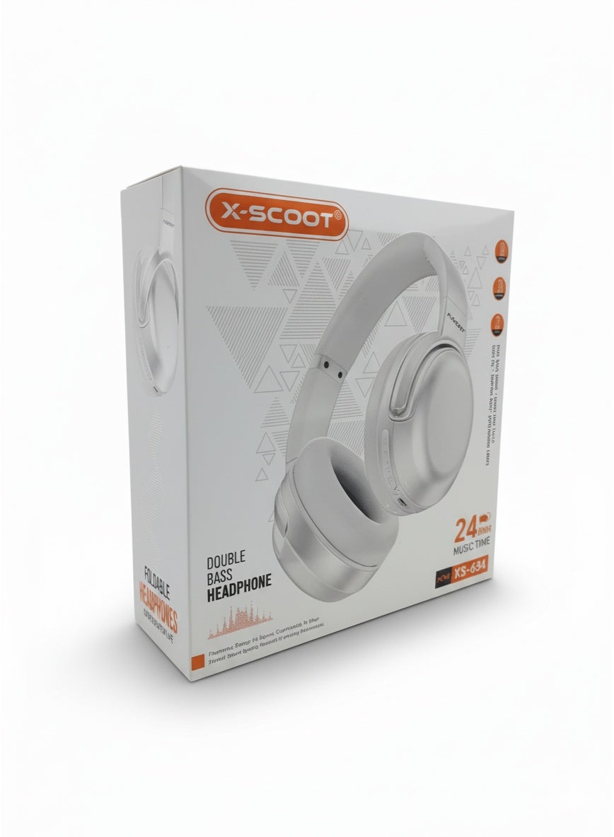 Wireless Foldable Headphones with Pure Bass Sound, Double Bass Effect, 24 Hours Playtime, Voice Assistant Ready, Hi-Res 
