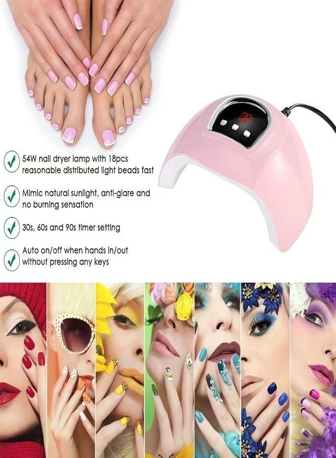 SK-17013 Professional UV/LED Nail Lamp – Dual Light Source, Digital Timer Display, Manual Time Controls, Fast Gel & Acry