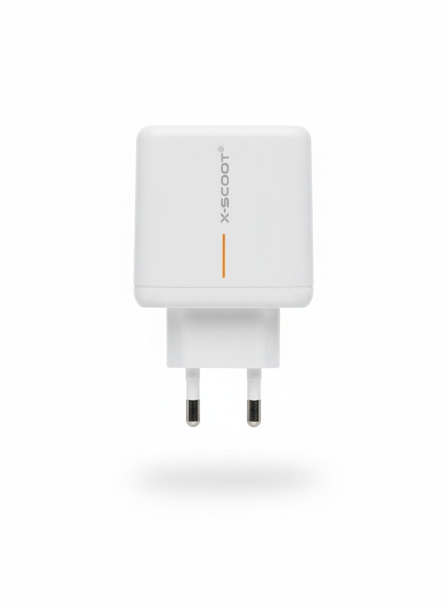 CH-253 GaN 65W Super VOOC Fast Charger with USB-C and USB Ports – High-Efficiency Ultra-Fast Wall Adapter for Phones, Ta
