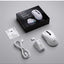 Tri-Mode RGB Wireless Gaming Mouse White Edition, High-Precision Bluetooth,  Wireless & Wired Gaming Mouse for PC, Lapto