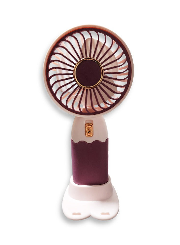 Portable Mini Fan USB Rechargeable Cute 250MAH Small Electric Fan For School , ZB088A