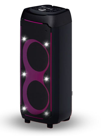 Professional Battery Powered Speaker System, 10" Deep Bass Boost Control, 7.4V/5400mAh Lithium Battery, Bluetooth, SD Ca