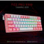كيبورد ريدراجون K616 بسويتش أحمر مضاء بـ RGB