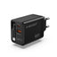 65W GaN Fast Charger with Built-in Retractable Cable, Multi-Port USB-C PD & USB-A QC Charging Adapter, High-Speed Power 