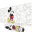 Cute Sketch Design Mouse Pad Stitched Edges Anti-Slip Rubber Mouse Pad Fun Table Mat for Gaming and Gifts (30cm x 70cm x