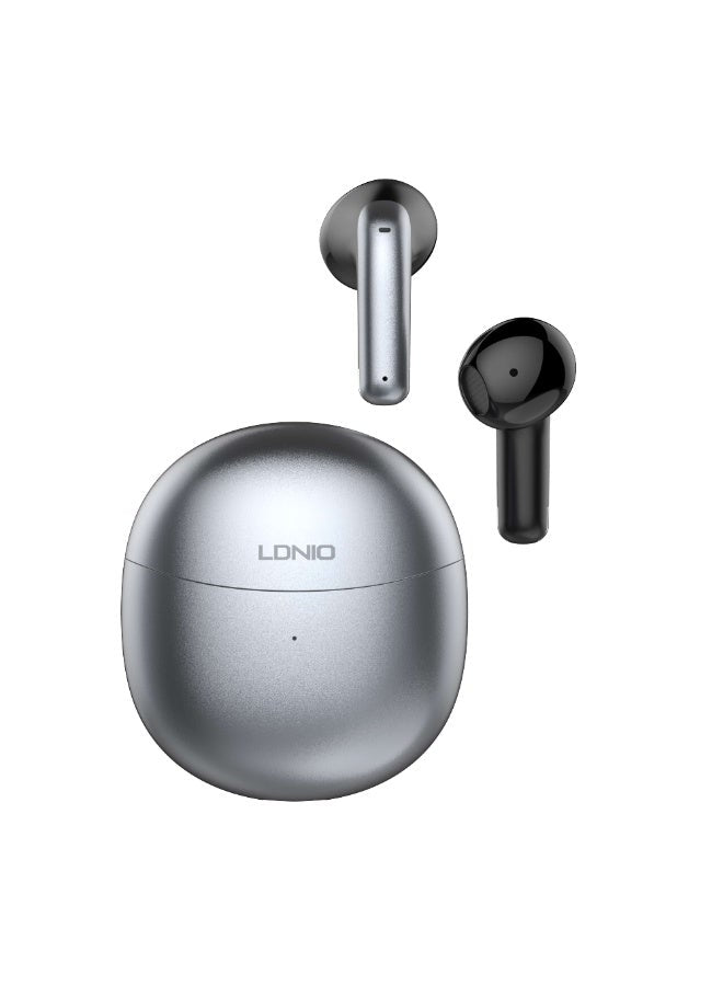 Wireless Bluetooth 5.3 Semi-In-Ear Earbuds with Charging Case, Low Latency Gaming Earphones, HD Stereo Hi-Fi Sound, Nois