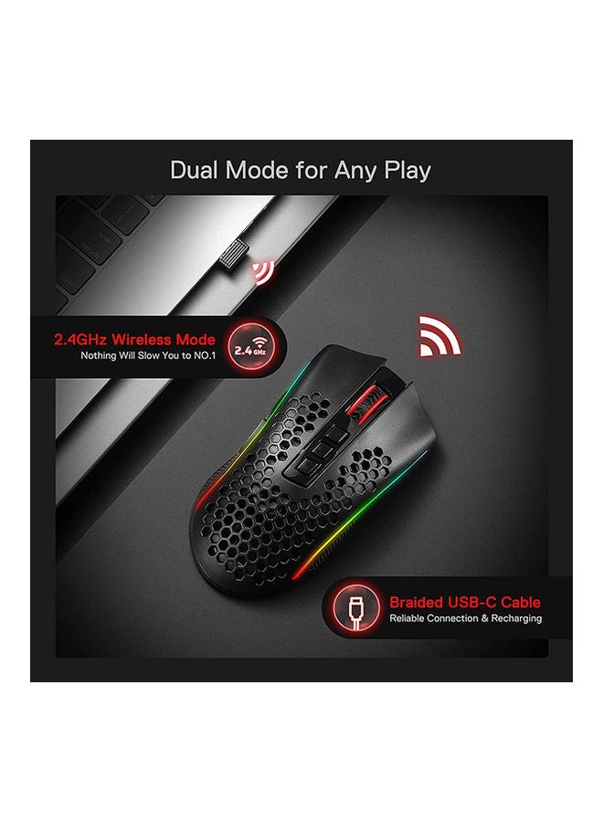 تفاصيل أزرار وعجلة التمرير في Redragon M808