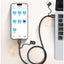 65W 4-In-1 Fast Charging Data Cable With USB-A And USB-C Inputs Lightning And USB-C Outputs High-Speed Data Transfer Bra