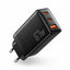 شاحن حائط ESSAGER G671A2CU GaN قوة 67W 3 منافذ QC4.0 أسود