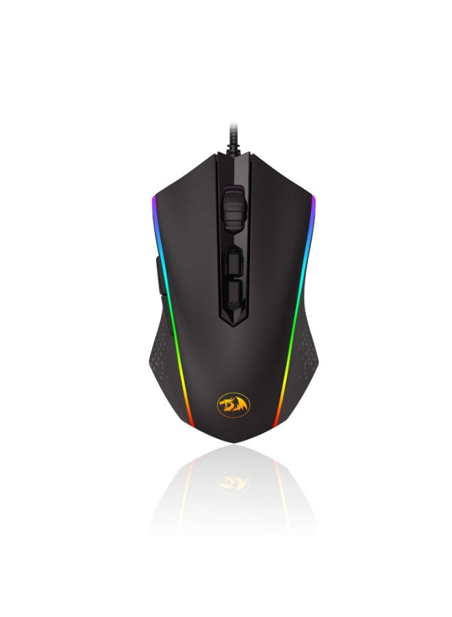 K555RGB-BA Gaming Keyboard & Mouse Combo – RGB Backlit Mechanical Keyboard with Macro & Multimedia Keys, Full Anti-Ghost