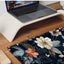 Dark Flower Mouse Pad Extended Gaming Mouse Pad with Stitched Edges 80×30cm XL Desk Mat for Gaming, Office, Keyboard, Mo