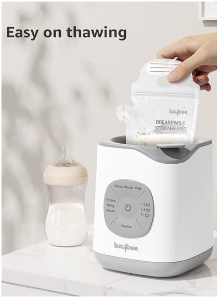 Baybee 10 in 1 Baby Bottle Warmer & Sterilizer | Electric Baby Food,Water & Milk Heater & Defrost with Manual Temperature Adjustment & Single Bottle | Baby Feeding Bottle Sterilizer