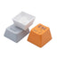 K642WGO RGB 61 Keys Replacement Keycaps Set with Scroll, Black and Gray Keycaps for Mechanical Keyboard, Custom Keycap K