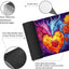 Colorful Dragon Gaming Mouse Pad Colorful Cartoon Angel Demon Heart Mousepad Large Gaming Mouse Pad Laptop Keyboard Mat 