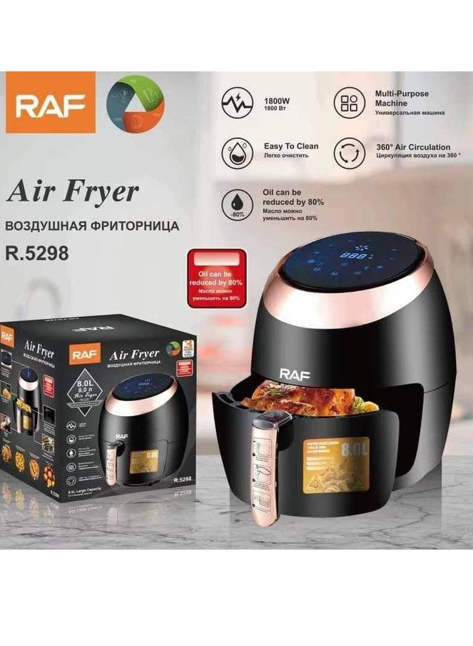 RAF Air Fryer without oil, 1800watts, 8 liters, R.5298