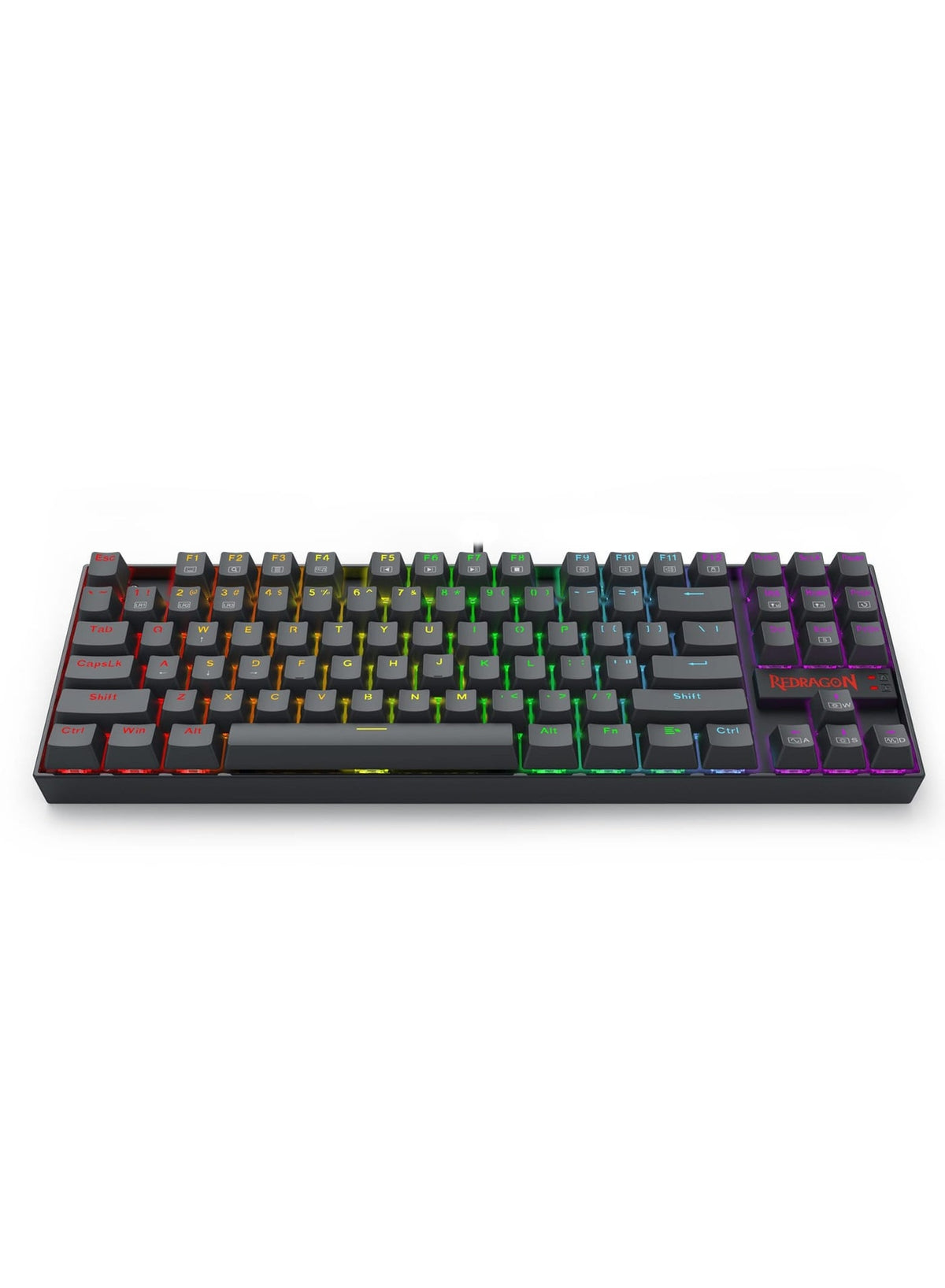 Kumara, Wired Rainbow Gaming Keyboard 60% , Swappable Compact Mechanical Keyboard Dedicated Arrow Keys, for PC and lapto