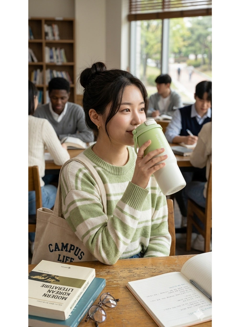Portable Dual-Drink Mug 700ML – Double Wall Vacuum Insulated Cup, 304 Stainless Steel, Leakproof Lid with Straw & Tea Fi