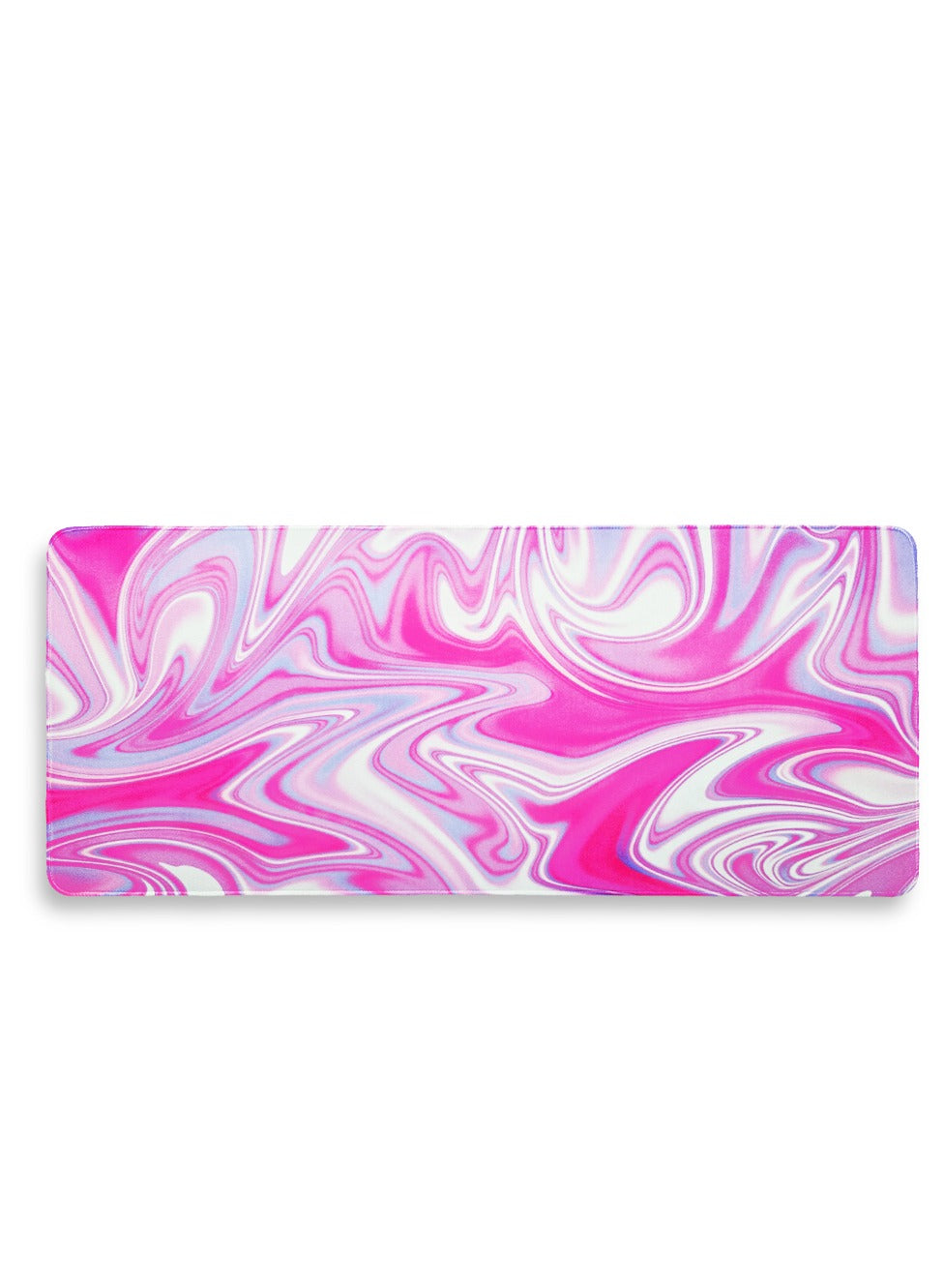 Gaming Mouse Pad, Mighty Waves Design , Pink (70cm x 30cm x 2mm), HD Print Pattern Desk Mat, Extended Mouse Pad and Keyboard Mouse Pads, Waterproof Fabric Surface Mouse Pads for Office, Anti-Slip Rubber Base