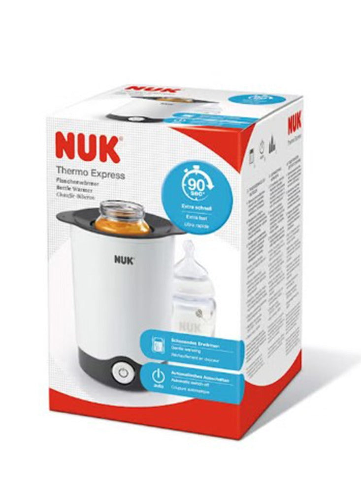 NUK Thermo Express Bottle Warmer , Gentle steam warms baby food gently in approximately 90 seconds