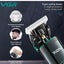 VGR V-671 Salon Series Professional Digital Display Cordless Hair Clipper with Dual motor Beard Trimmer for Men Rechargeable Li-ion Battery 2500mAh 400 minutes Runtime USB Powered Charging Pod & Stand