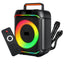 V-2127 Portable Bluetooth Speaker with Microphone, 8-Inch Driver, 20W Powerful Sound, RGB LED Lights, 3600mAh Rechargeab