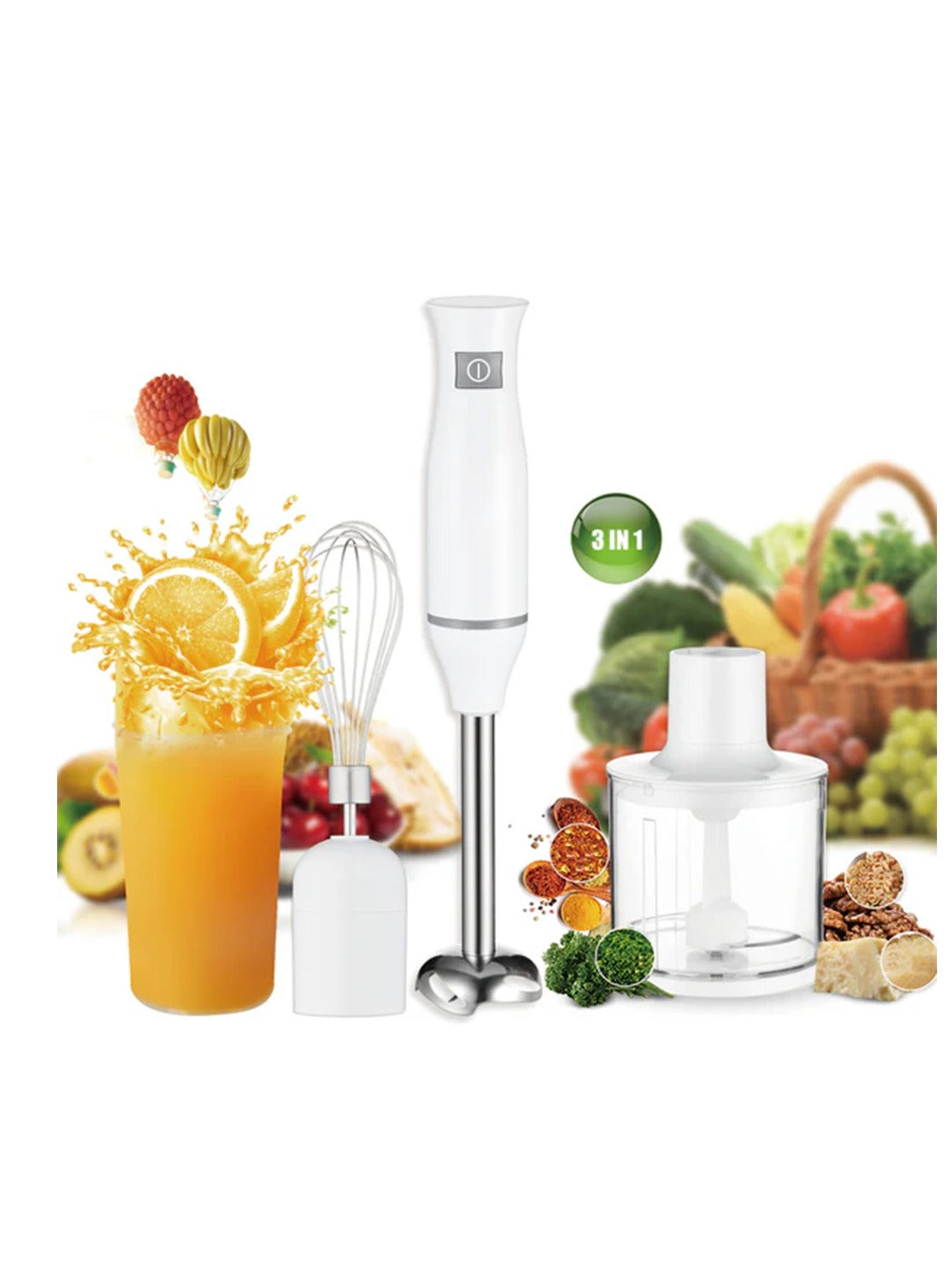 RAF 4-In-1 Multi-Purpose Adjustable Speed Hand Blender Set - R.298 , 800W