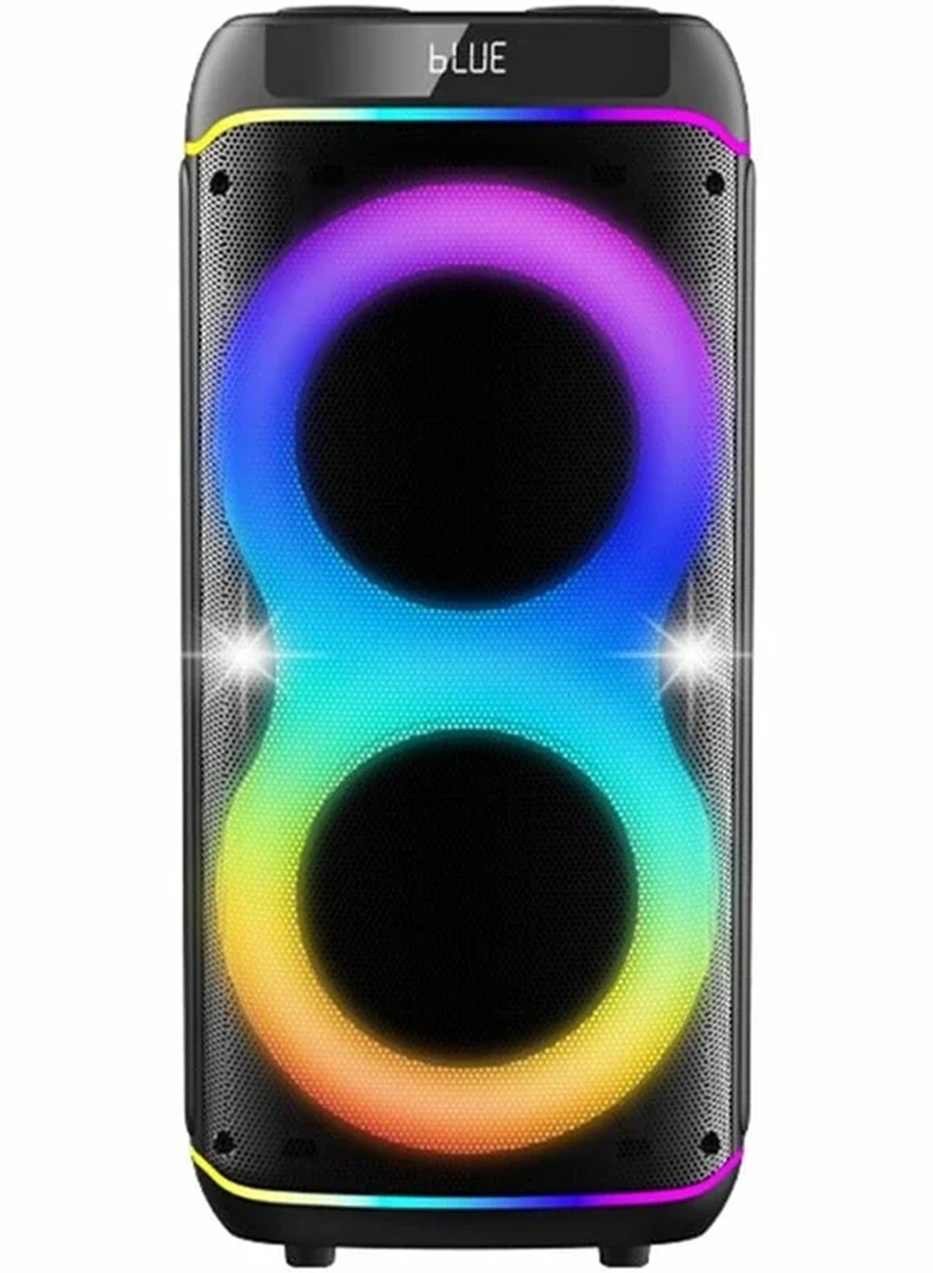 V-2855 Portable Bluetooth Speaker, Double 8-Inch Wireless Party Speaker with Powerful Bass, Rechargeable Karaoke Speaker
