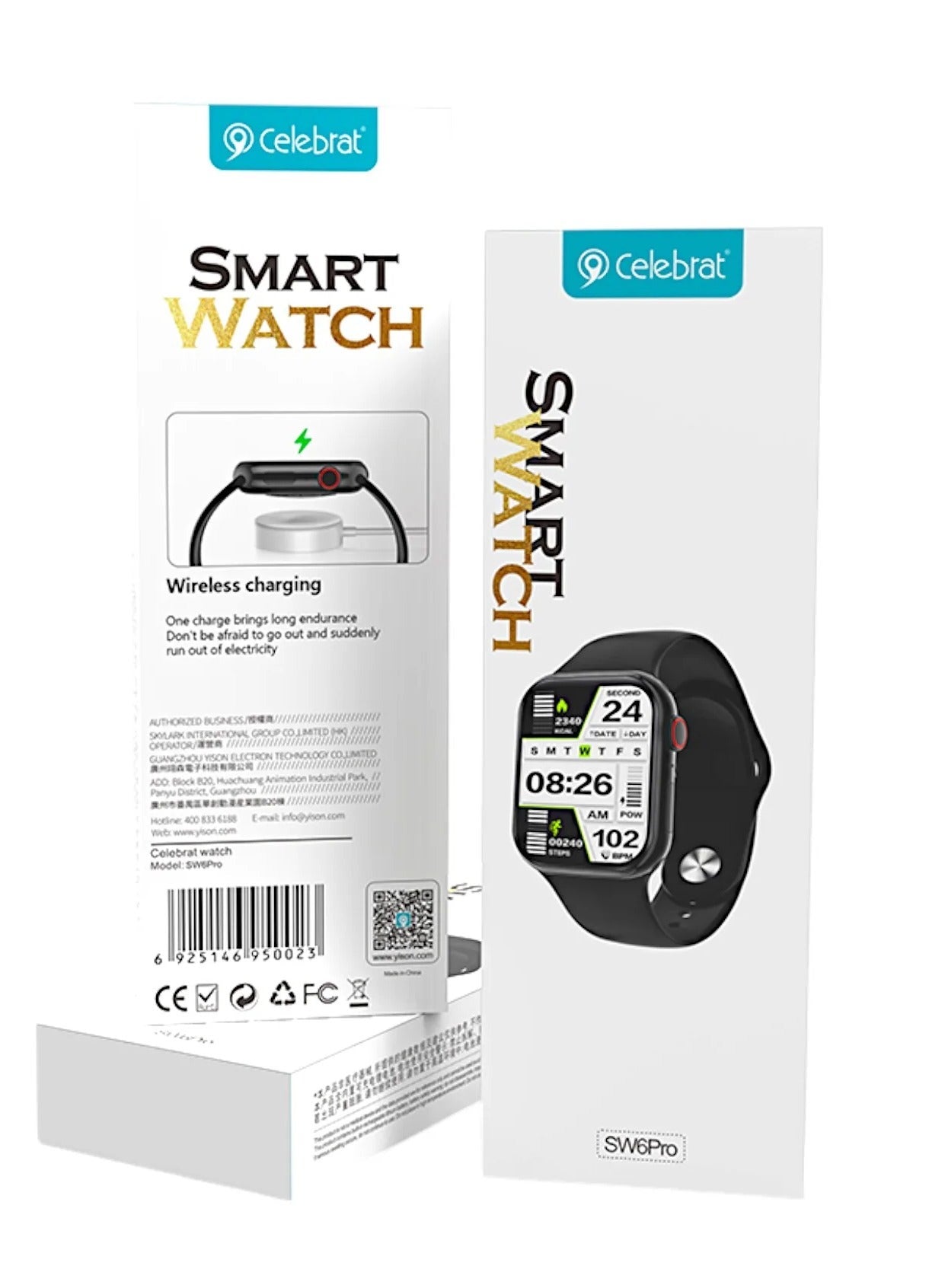 SW6 Pro Smart Watch with Bluetooth Calling, HD Touch Display, Heart Rate & Blood Oxygen Monitor, Sleep Tracker, Fitness 