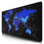 BLUE World Map Gaming Mouse Pad – 70 X 30 cm – Anti Slip Base – Speed Edition