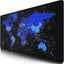 World Blue Extended Gaming Mouse Pad with Stitched Edges 80×30cm XL Desk Mat for Gaming, Office, Keyboard, Mouse, Laptop