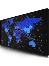 World Blue Gaming Mouse Pad 80x30cm Stitched Edges