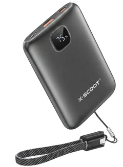 باور بانك رفيع X-SCOOT XS-412 سعة 10000mAh شحن سريع 22.5W وكابل Type-C مدمج