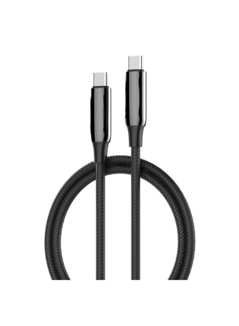 كابل شحن سريع USB-C إلى USB-C بقدرة 240 واط، بطول متر واحد، مزود بتقنية PD 3.1 لتوصيل الطاقة، وشريحة E-Marker، ونقل بيان