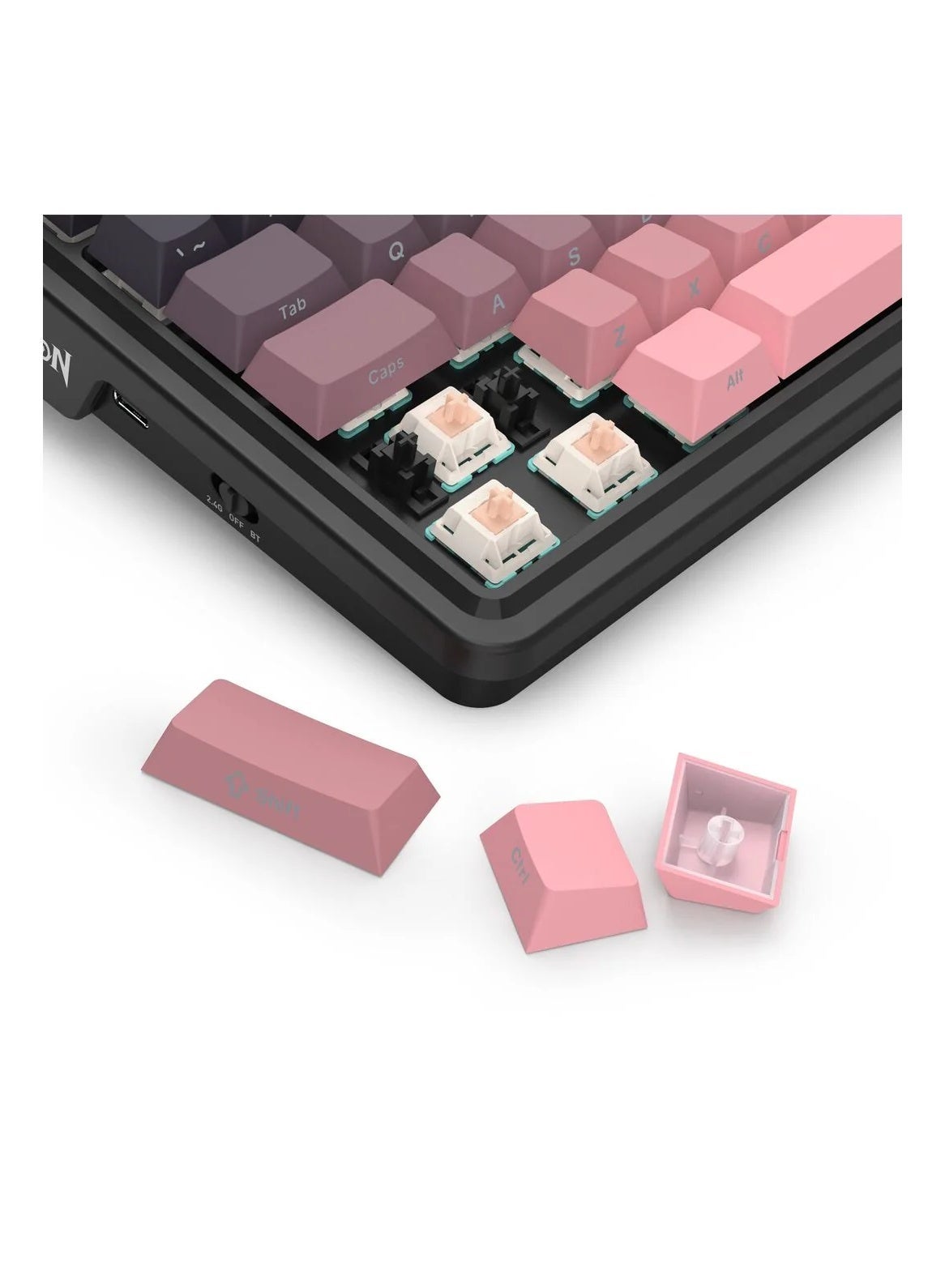 80% TKL Tri-Mode Wireless Mechanical Gaming Keyboard With Hot-Swappable Switches RGB Backlit Gasket Mounted Design USB-C