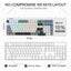 K656 Pro 3-Mood Mechanical Gaming Keyboard – Triple-Mode Connectivity (Bluetooth 3.0/5.0, 2.4GHz & USB-C Wired), 100-Key