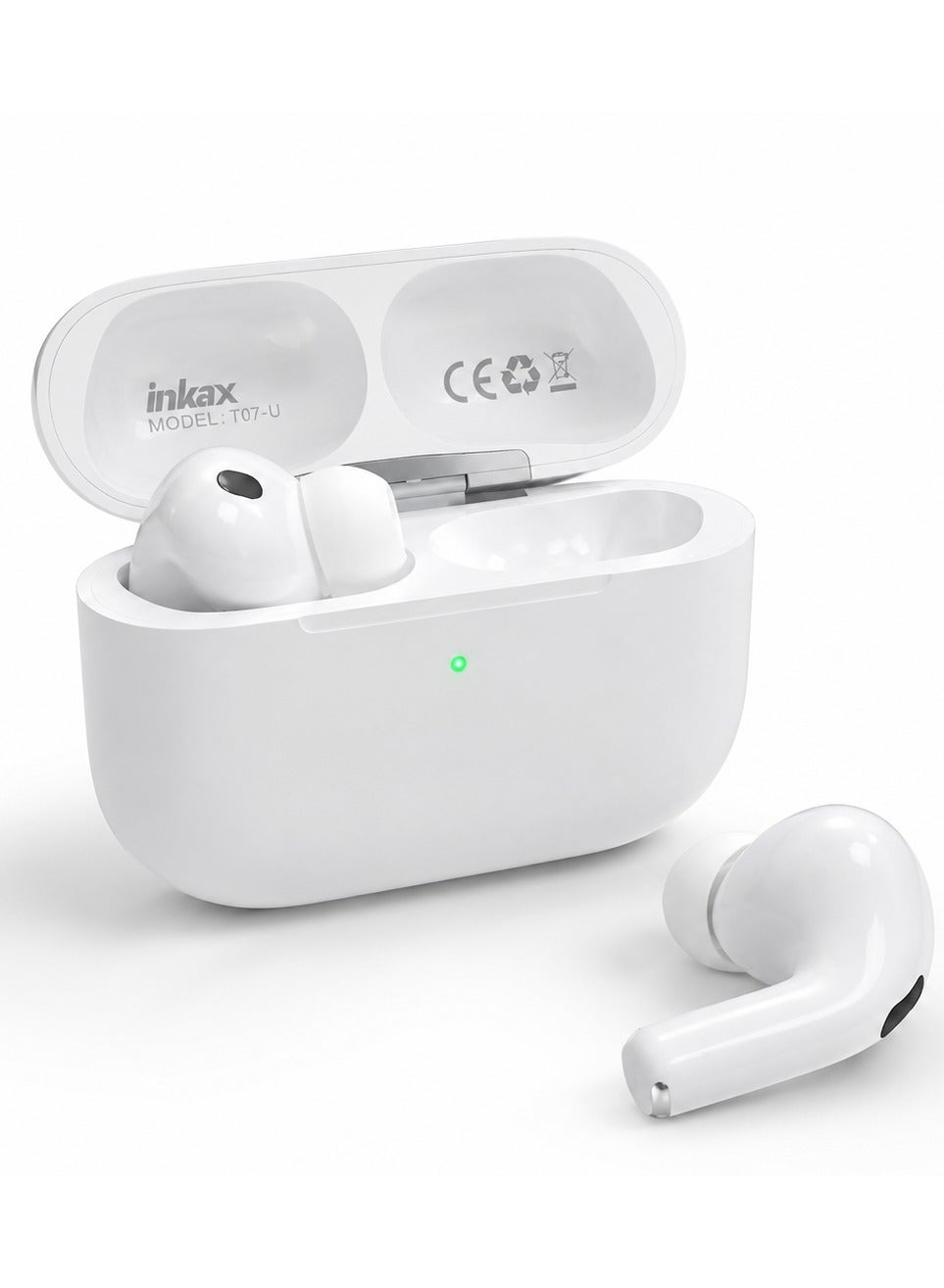 T07-U True Wireless Bluetooth Earbuds with Hi-Fi Stereo Sound, In-Ear TWS Headphones, Automatic Pairing, Built-In Microp