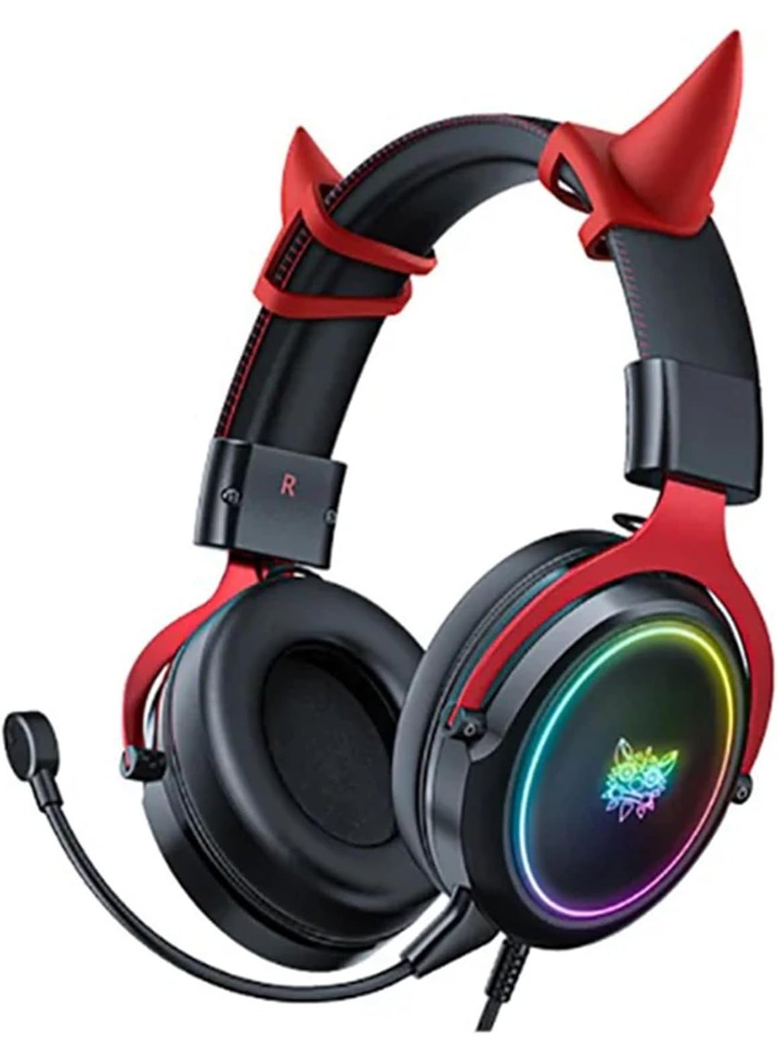Wired Professional Gaming Headset X10 RGB with Noise Cancelling Microphone, Over-Ear Fabric Cushions, Clear Sound Perfor