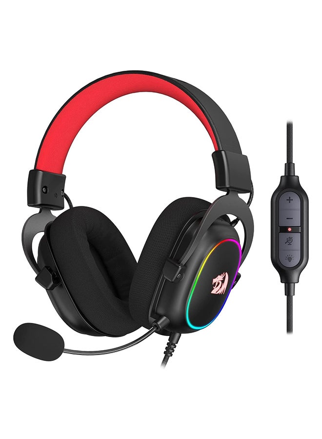 سماعة جيمنج Redragon H510-RGB Zeus X بصوت محيطي 7.1 أسود