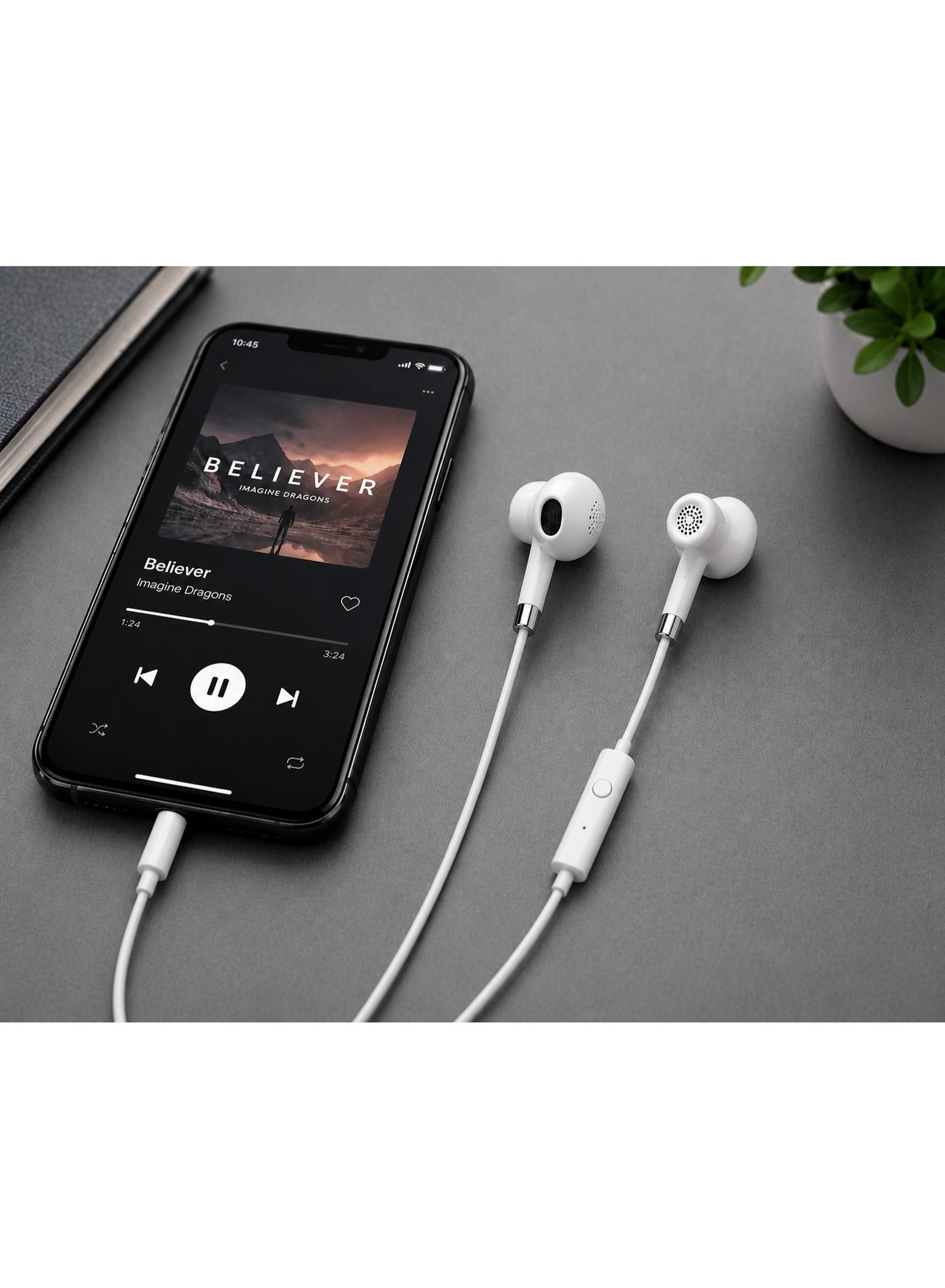 G30 Wired In-Ear Earphones – Clear Stereo Sound Quality, Built-in Microphone for Hands-Free Calls, 1.2m Flat Tangle-Resi