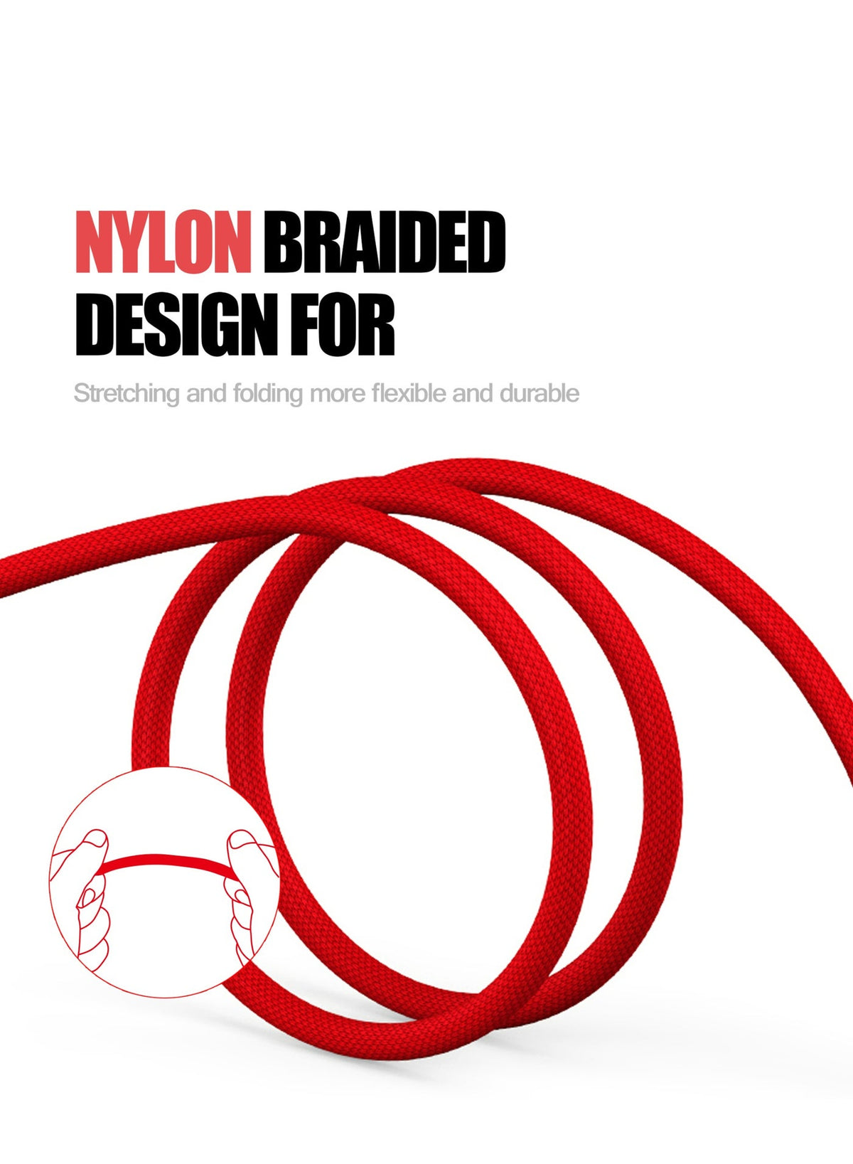 3 in 1 Fast Charging Cable 3.4A, LC93 1.2m USB to Type-C, Lightning & Micro Connectors, Durable PVC Design for Quick Cha