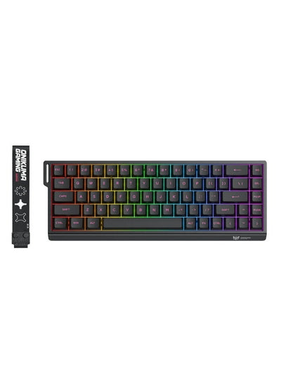 MT603 Tri-Mode RGB Mechanical Gaming Keyboard with 68 Keys, Wireless 2.4GHz, Bluetooth & Wired Type-C Connectivity, Comp