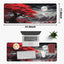 Full Moon Extended Gaming Mouse Pad with Stitched Edges 80×30cm XL Desk Mat for Gaming, Office, Keyboard, Mouse, Laptop,