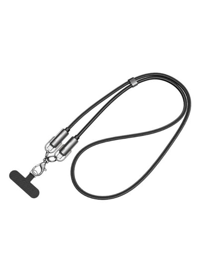 Fast Charging Cable C20 , Zinc Alloy Type-C to Type-C 65W  Cable , 1.2m Braided Durable Design with Hanging Lanyard, Str