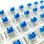 Mechanical Keyboard Blue Switches 3-Pin Linear Switches, Dust-Proof Black Housing DIY Replacement Key Switches for Mecha