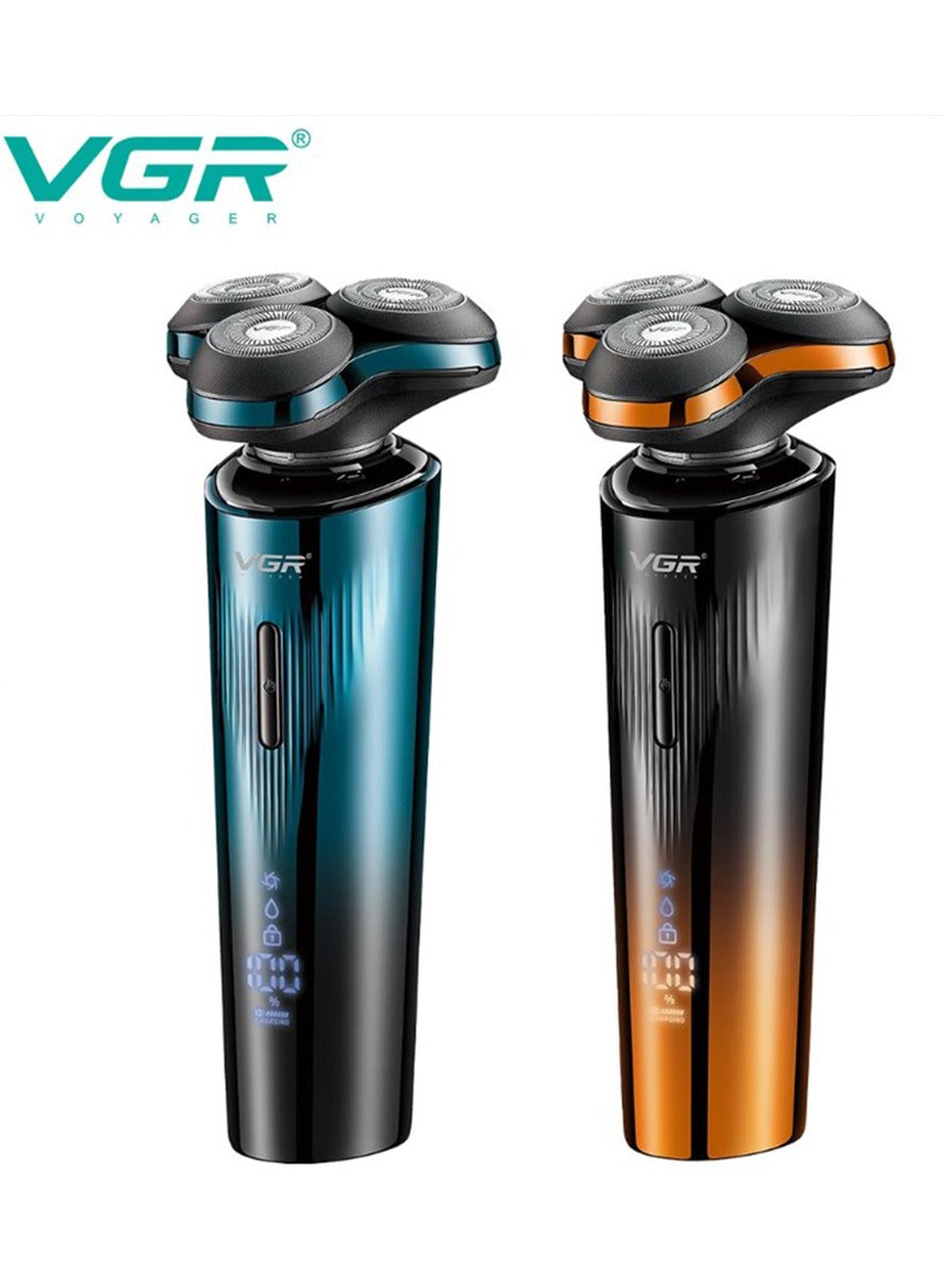 VGR V-311 Professional Beard Shaver electric hair shavers Waterproof Electric Shaver Cordless Hair Remover Rechargeable, Hair Wet and dry use, LED display, |USB charging function